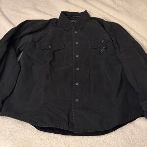 Harley-Davidson Black Collared Shirt Jacket